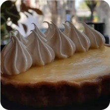 Tarta de limón con merengue